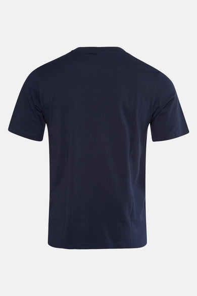 T-shirt bleu à manches courtes de CORE BY JACK & JONES, dos visible.