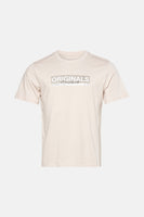 T-shirt (manches courtes) Écru - ORIGINALS BY JACK & JONES