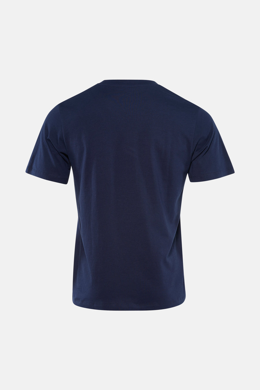 T-shirt bleu à manches courtes d'ORIGINALS BY JACK & JONES, dos affiché sur un fond blanc.