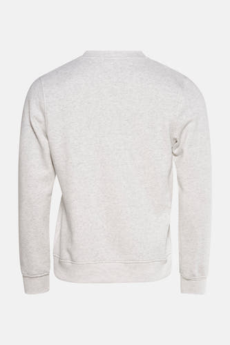 Gilet gris de CORE BY JACK & JONES, avec un col rond et des manches longues.
