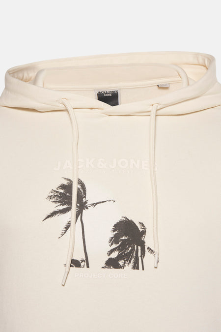 Sweat à capuche Écru - CORE BY JACK & JONES