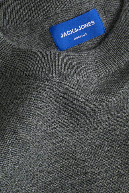 Pull à col rond - gris