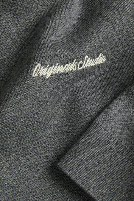 Pull à col rond - gris