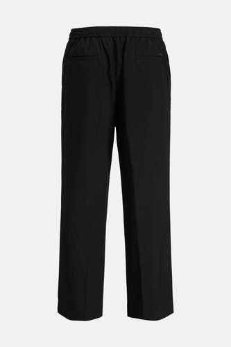 Pantalon de jogging noir de JACK & JONES JEANS INTELLIGENCE, avec une ceinture élastique et des jambes droites.