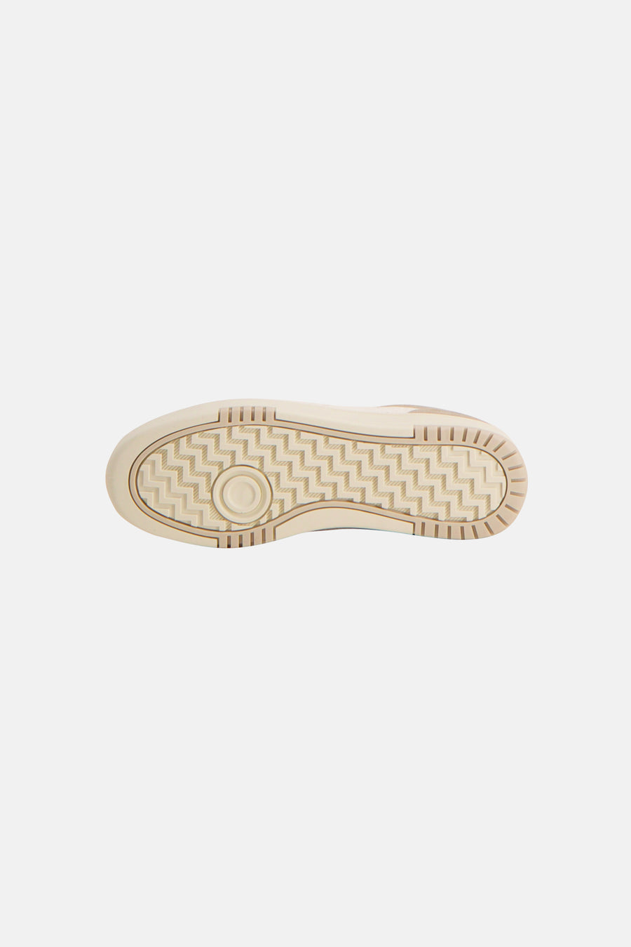 Baskets beiges d'ACCESSORIES BY JACK & JONES avec un profil en zigzag sur la semelle.