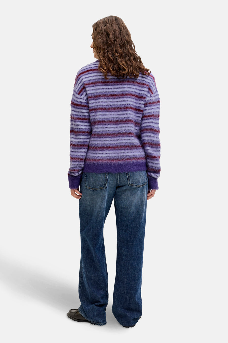 Pull à col rond - violet - JJXX - 3