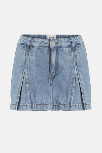 JXBLOOM PLEATED HW DENIM SKORT DNM LN