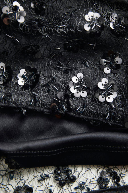 JXDREAM SEQUIN TOP WVN
