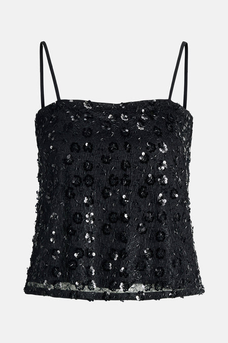 JXDREAM SEQUIN TOP WVN