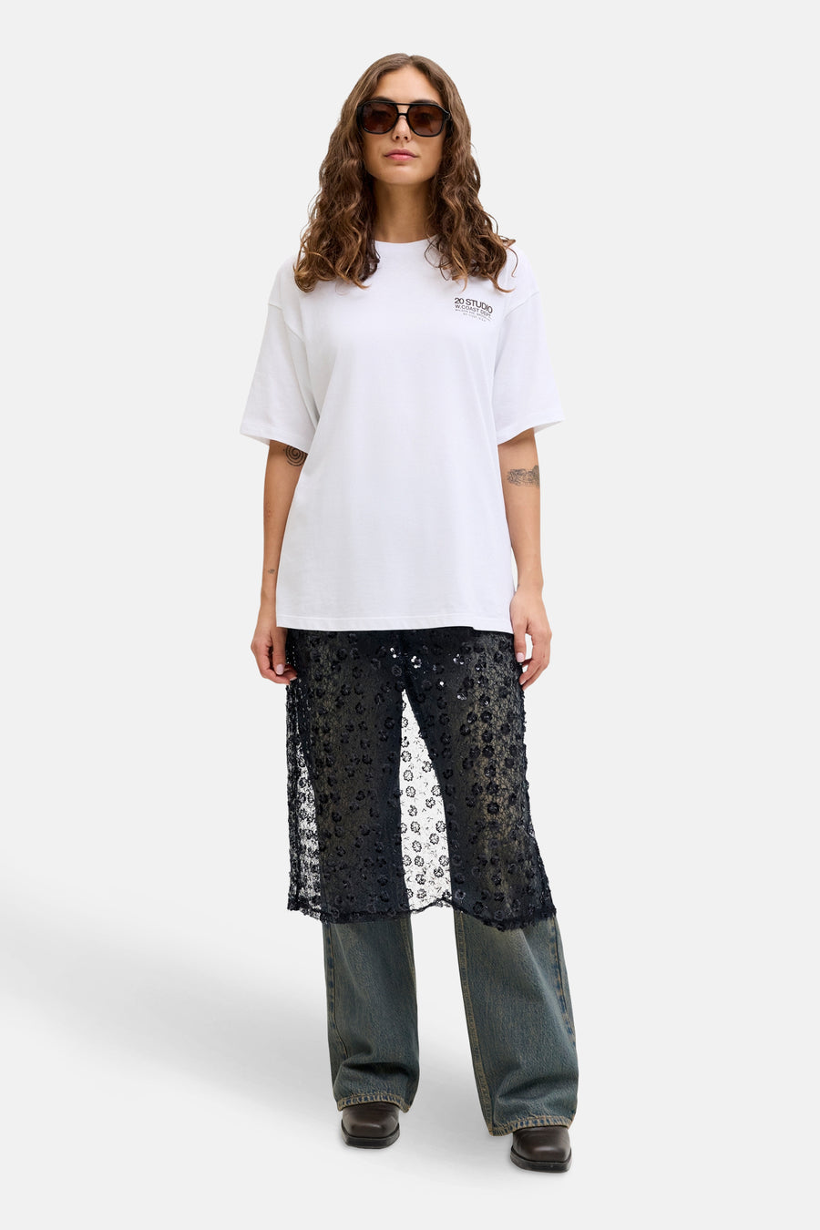 JXDREAM SEQUIN SKIRT WVN