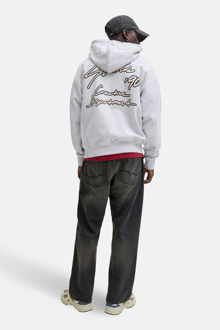 Sweat à capuche blanc - ORIGINALS BY JACK & JONES