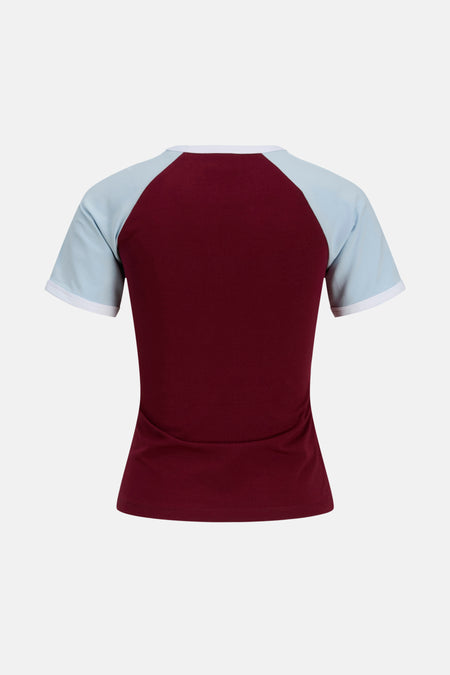 JXGIGI STR SS CONTRAST TEE JRS LN
