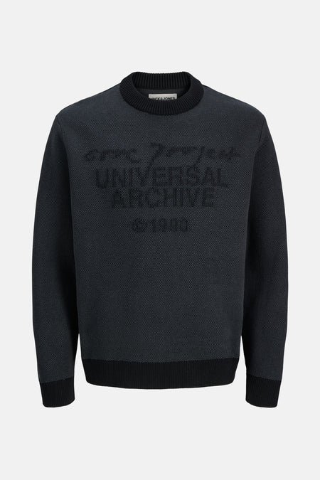 JCOSCOPE KNIT JACQUARD CREW NECK