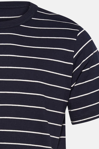 T-shirt bleu à manches courtes avec motif rayé, de ORIGINALS BY JACK & JONES.
