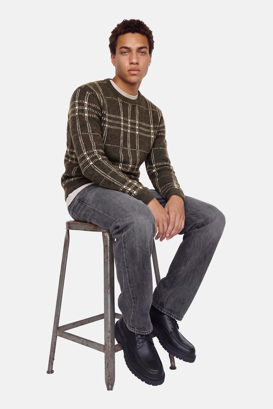 Pull col O multicolore - PREMIUM by JACK & JONES