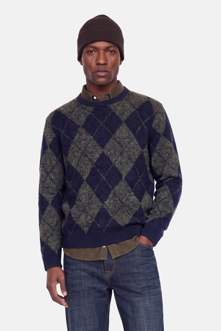 Pull col O multicolore - PREMIUM by JACK & JONES