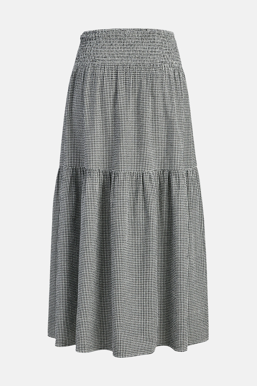 Jupe longue multicolore de JJXX, avec une taille élastique et un motif à carreaux.