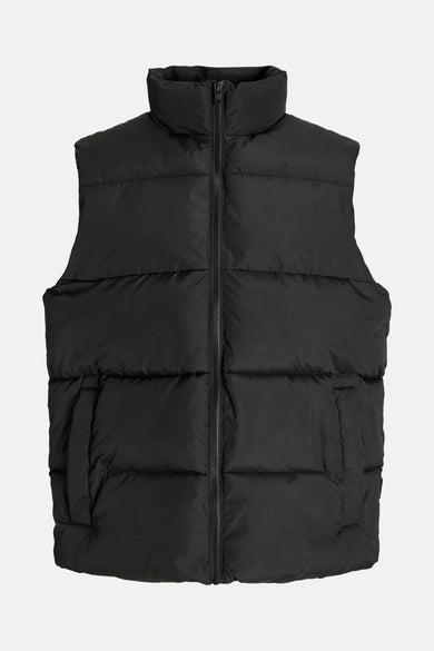 Gilet de chauffe body CORE BY JACK & JONES, avec un col haut et une fermeture à glissière devant.