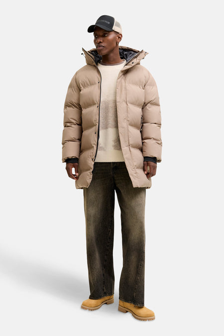 Pull à col rond - beige