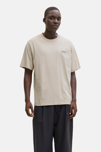 T-shirt (manches courtes) Écru - ORIGINALS BY JACK & JONES