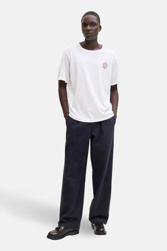 Wit T-shirt met korte mouwen van ORIGINALS BY JACK & JONES, met ronde hals en klein logo op de borst.