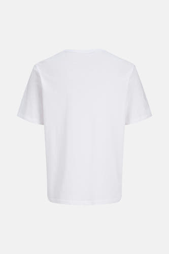 T-shirt blanc à manches courtes d'ORIGINALS BY JACK & JONES, vu de l'arrière.