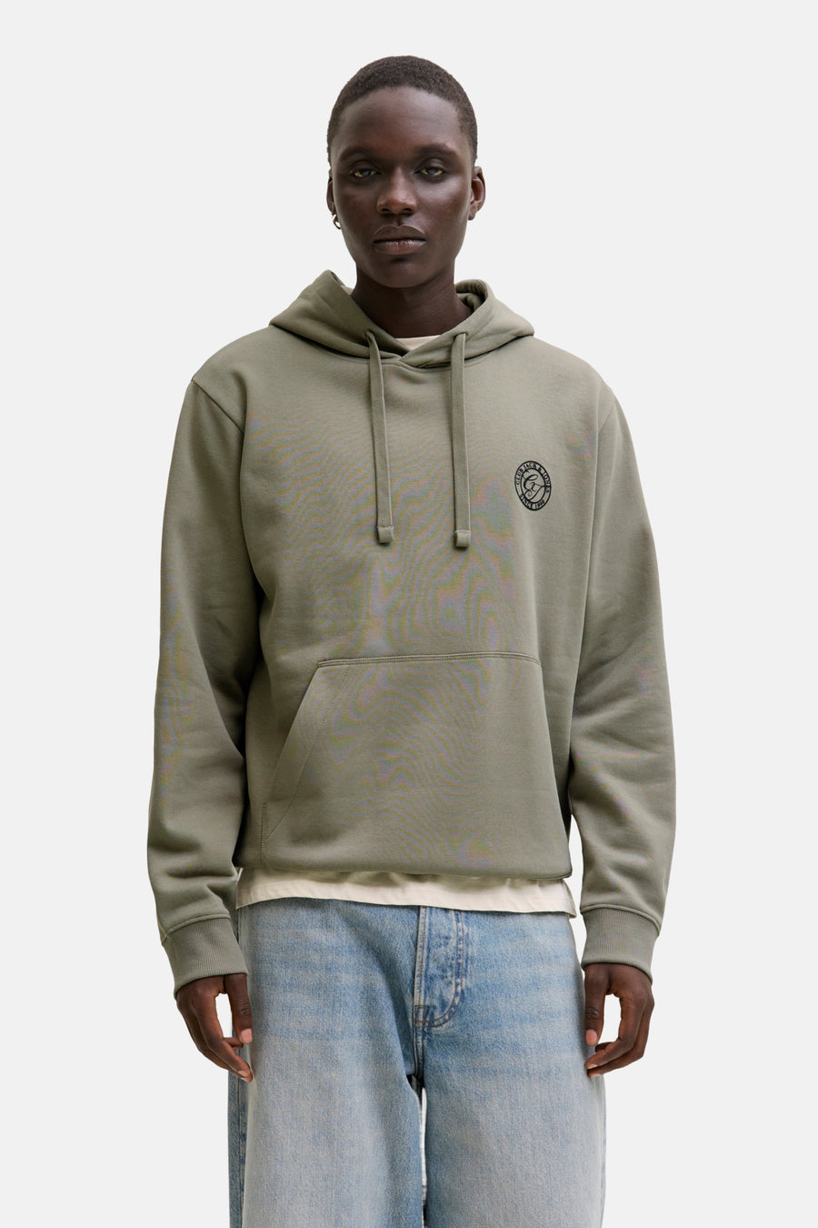 Sweat à capuche vert - ORIGINALS BY JACK & JONES - ORIGINALS BY JACK & JONES - 1