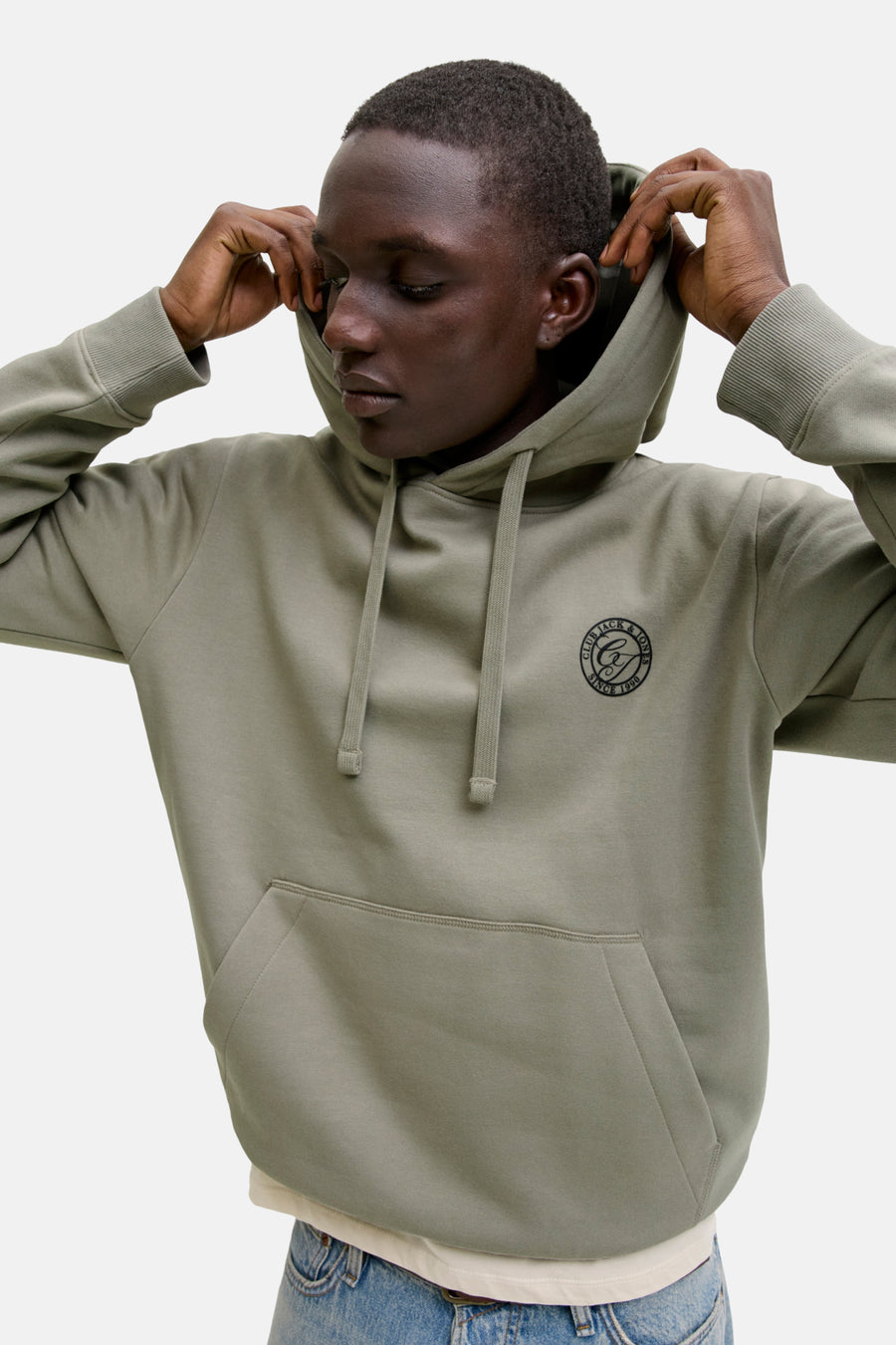 Sweat à capuche vert - ORIGINALS BY JACK & JONES - ORIGINALS BY JACK & JONES - 6