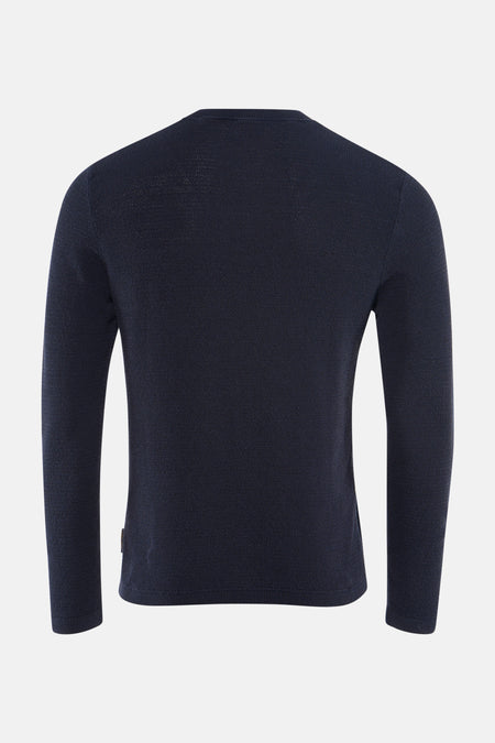 Pull à col rond - bleu