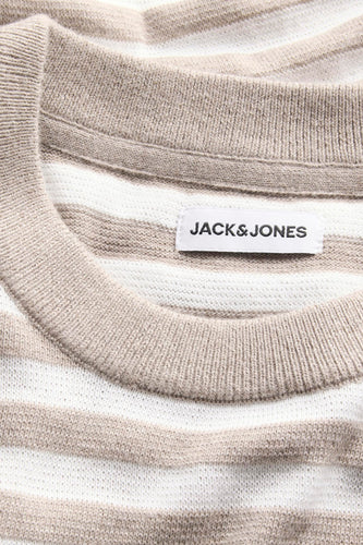 Pull à col rond - beige - ORIGINALS BY JACK & JONES - 4