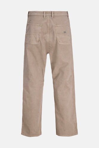 Pantalon beige de JACK & JONES JEANS INTELLIGENCE, avec des poches arrière et une coupe décontractée.