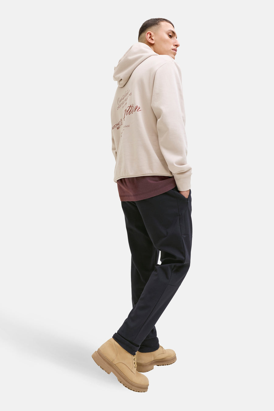 Short de jogging JACK JACK & & J &ANS INTETEIGENCE, combin combin beige beige beige beige and..