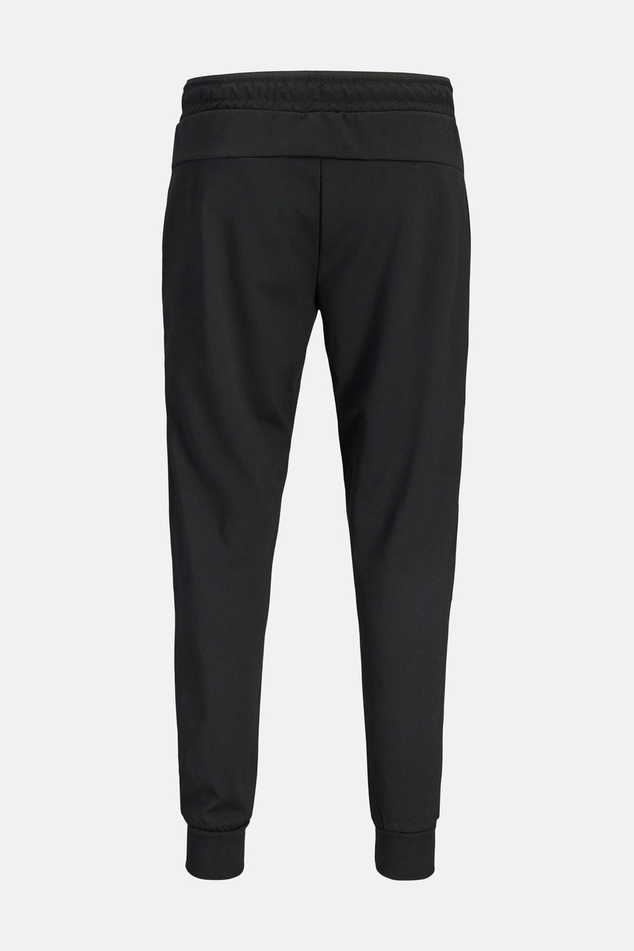 Pantalon de jogging noir de JACK & JONES JEANS INTELLIGENCE, couleur unie avec une ceinture élastique.