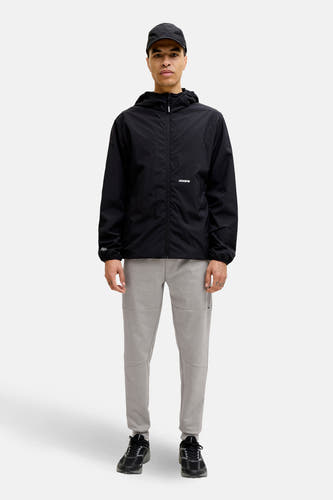 Grijze joggingbroek van JACK & JONES JEANS INTELLIGENCE, met elastische tailleband en rechte pijpen.