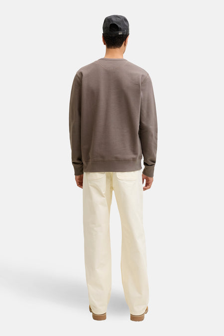 Pull à col rond - brun