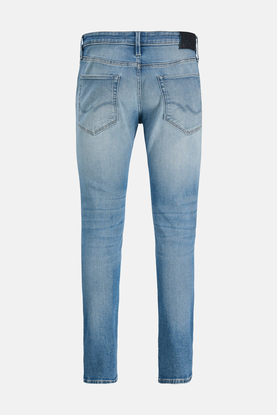Jean slim fit en denim bleu clair de JACK & JONES JEANS INTELLIGENCE, vue arrière.