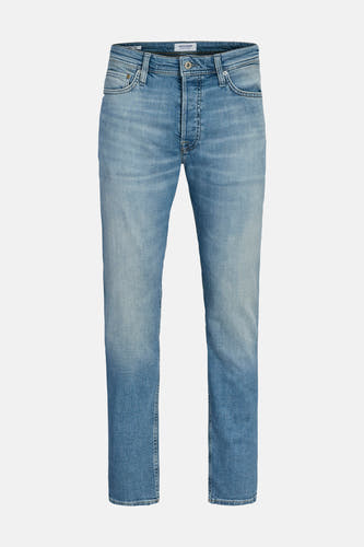 Jean fuselé en denim bleu moyen de JACK & JONES JEANS INTELLIGENCE, avec fermeture à boutons.
