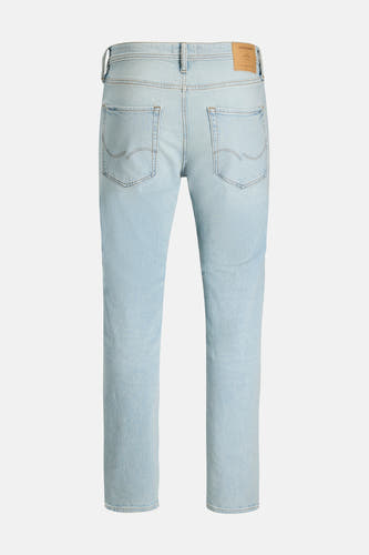 Jean droit en denim bleu clair de JACK & JONES JEANS INTELLIGENCE, avec des poches à l'arrière.