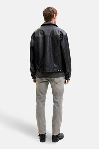 Jean droit en denim gris moyen de JACK & JONES JEANS INTELLIGENCE, avec un aspect décontracté.