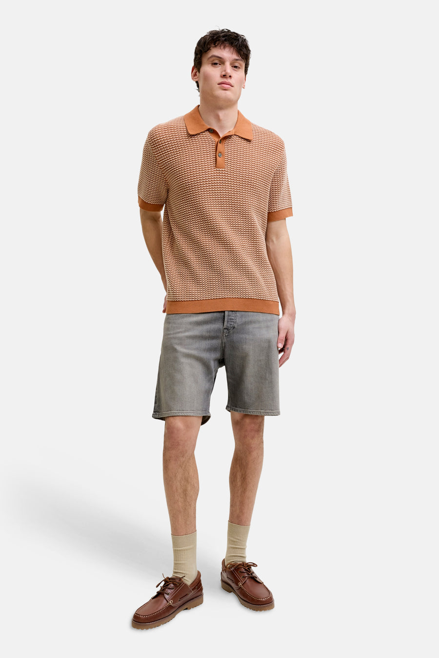 Short - Mid grey denim