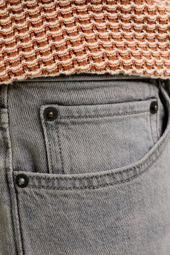 Short - Mid grey denim