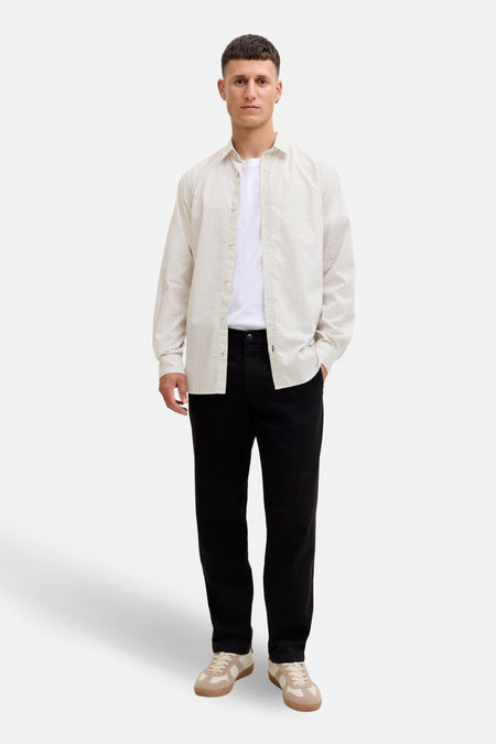 Chemise à manches longues - beige