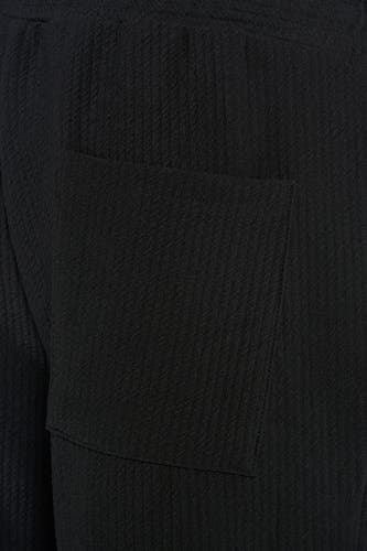 Zwarte korte broek van JACK & JONES JEANS INTELLIGENCE, close-up met textuur en zakdetail