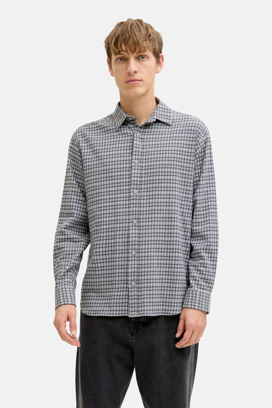 Chemise à manches longues - gris