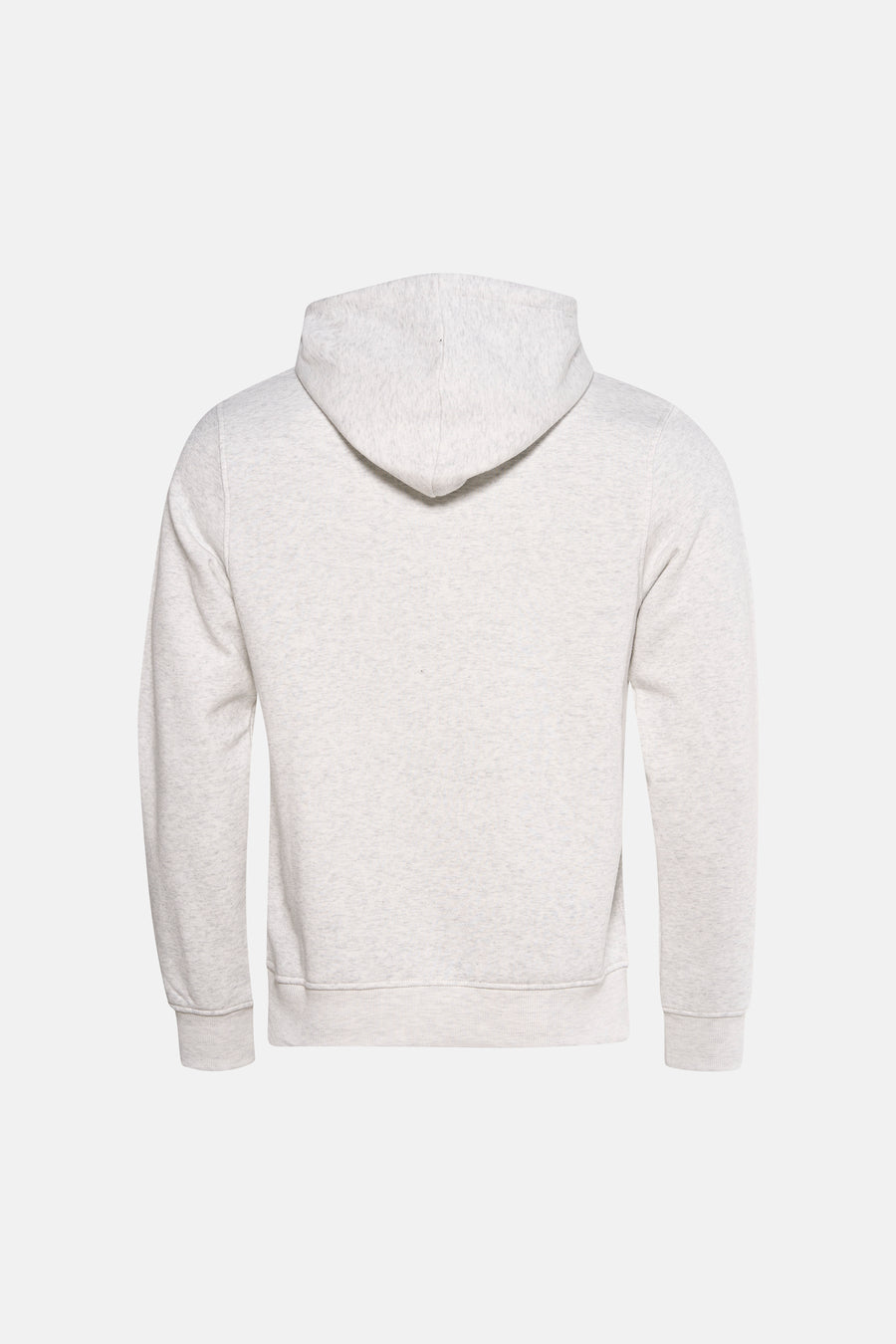Sweat à capuche blanc de ORIGINALS BY JACK & JONES, vue arrière avec manches longues et poignets côtelés.