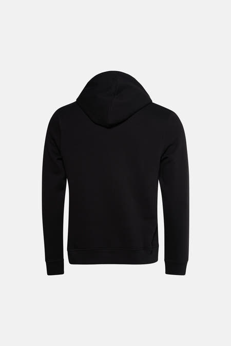 Sweat à capuche noir de ORIGINALS BY JACK & JONES, vue arrière.