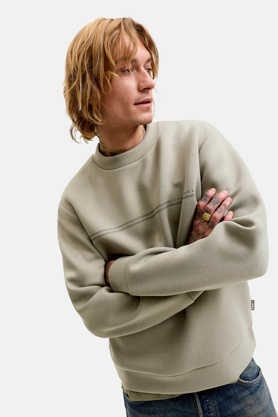 Sweat col O vert - CORE BY JACK & JONES
