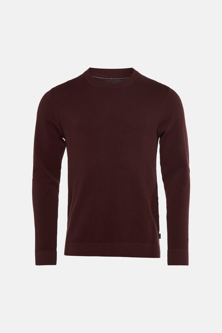 Pull col O brun - PREMIUM by JACK & JONES