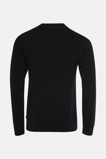 Pull à col rond - noir
