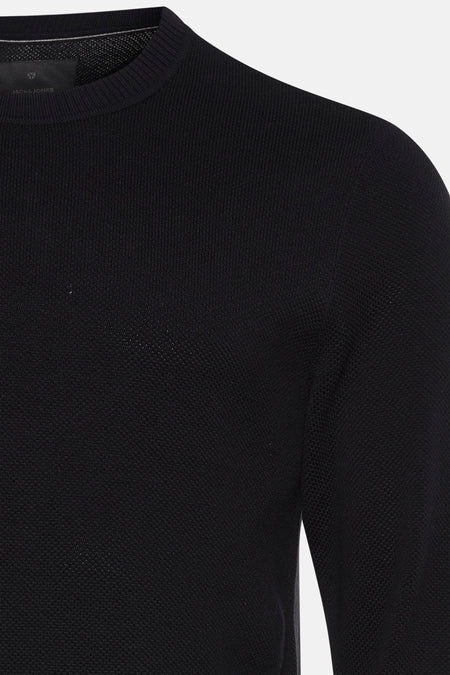 Pull à col rond - noir